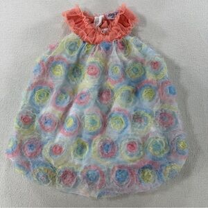 Little Lass Baby Floral Tank Top Dress Sz  18 Months